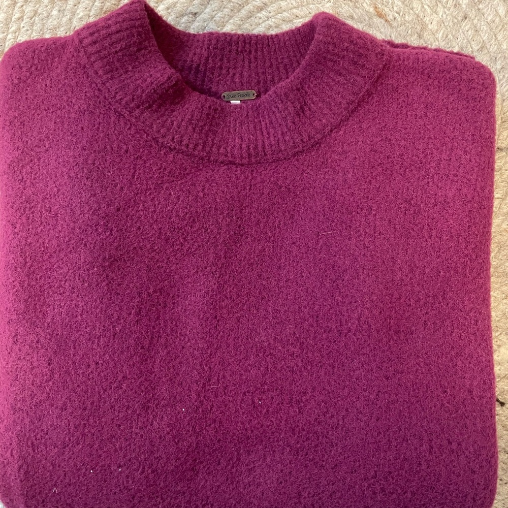 Free People Magenta Sweater